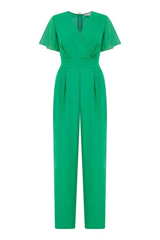 Yumi Green Jumpsuit With Angel Sleeves 4