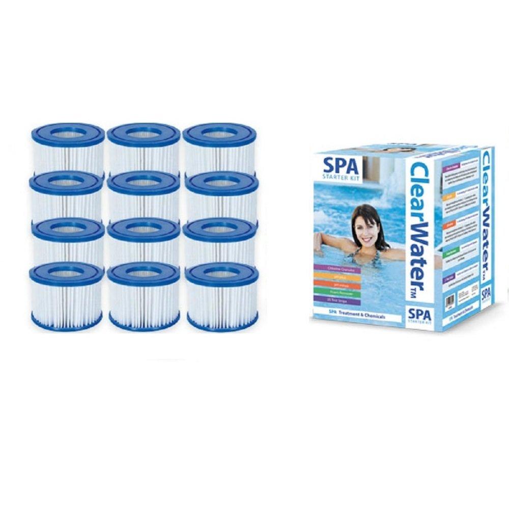 Lay Z Spa Accessories  12 Filters And Chemical Starter Set
