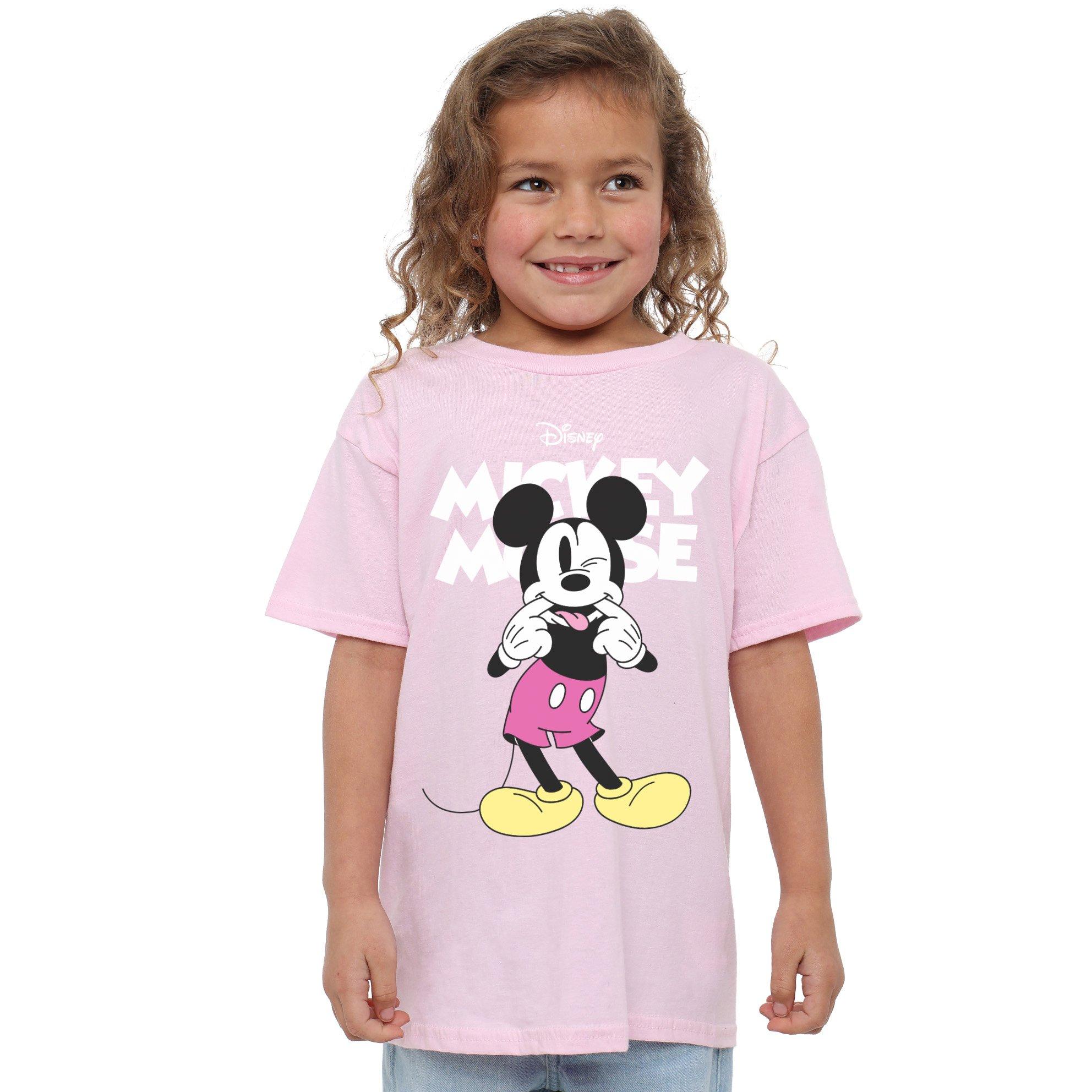 Mickey Mouse Silly Face Girls T-Shirt