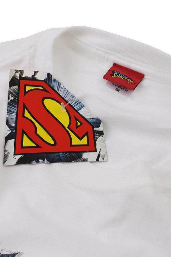 DC Comics Superman Torn Logo Cotton T-shirt 4