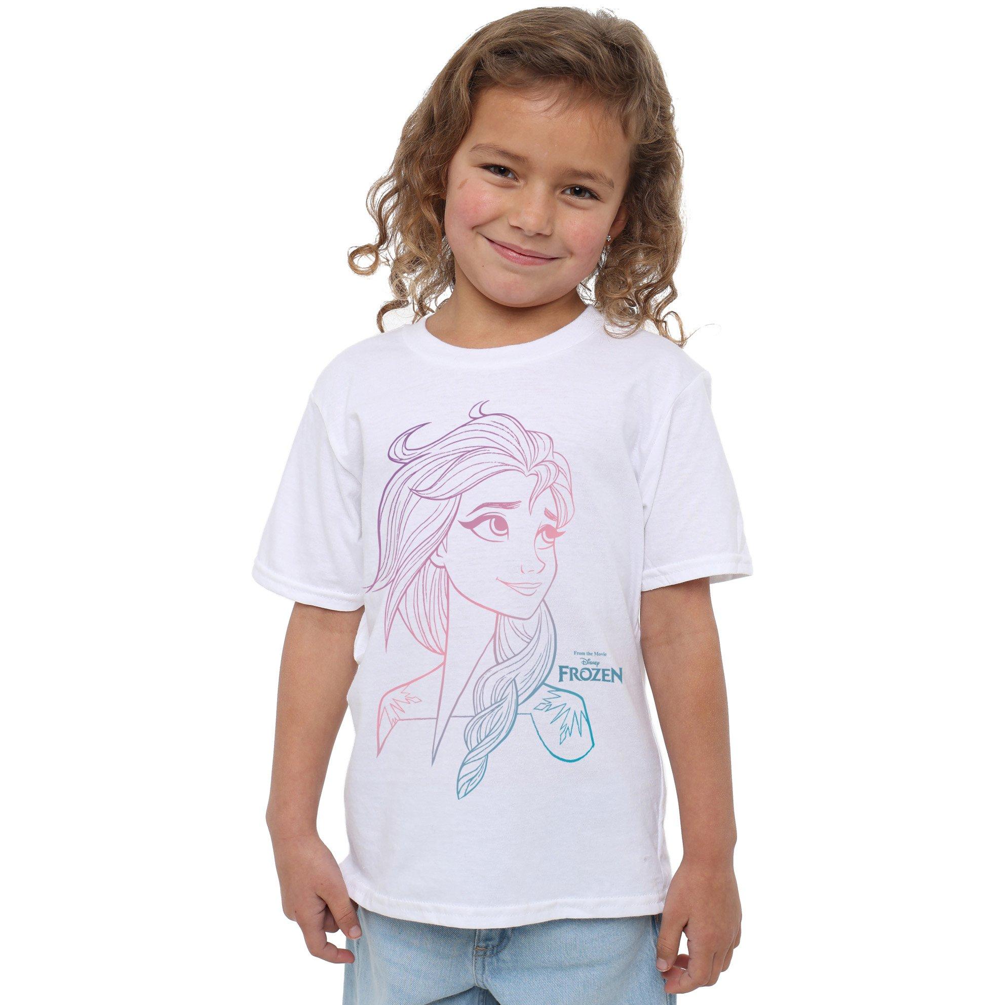 Frozen Elsa Gradient Sketch T-Shirt