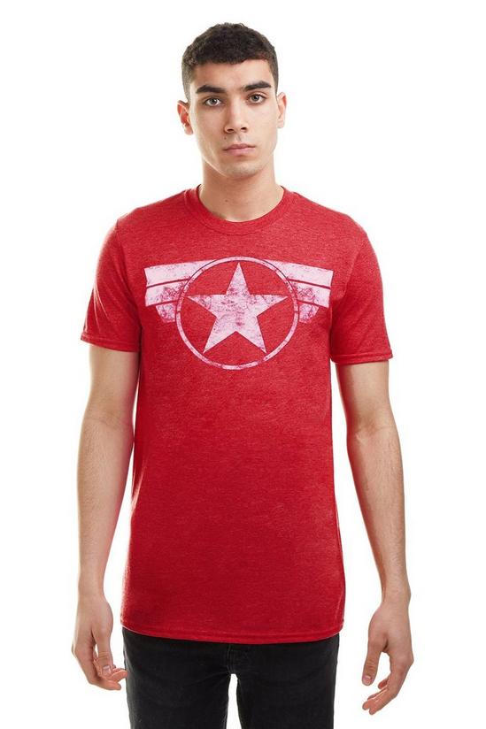 Marvel Captain America Cap Logo Cotton T-Shirt 1