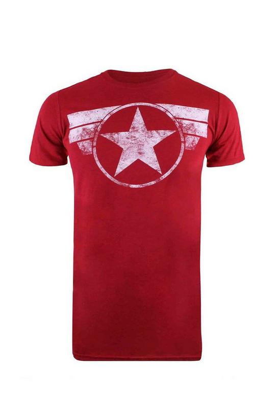 Marvel Captain America Cap Logo Cotton T-Shirt 2