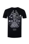 Star Wars Star Wars Millenium Lines Cotton T-Shirt thumbnail 2