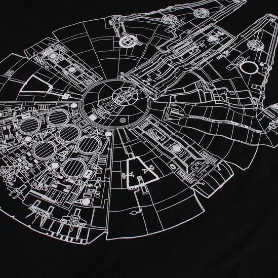 Star Wars Star Wars Millenium Lines Cotton T-Shirt 4