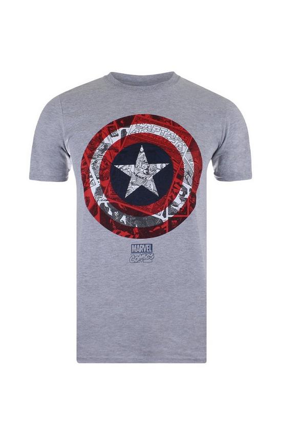Marvel Captain America Comic Shield Cotton T-Shirt 2