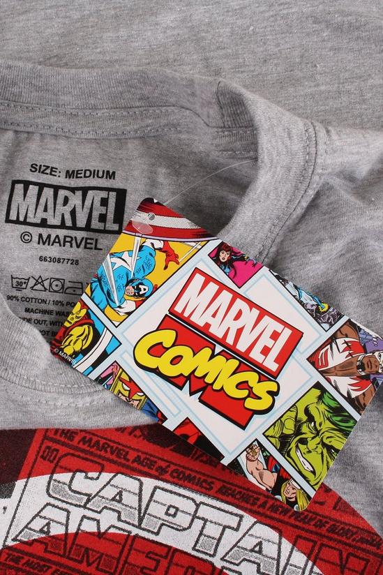 Marvel Captain America Comic Shield Cotton T-Shirt 5