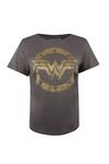 DC Comics Wonderwoman Metallic Logo Cotton T-shirt thumbnail 2