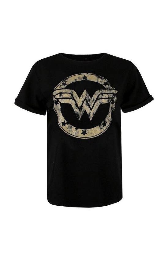 DC Comics Wonderwoman Metalic Logo Cotton T-shirt 2