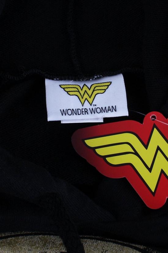 DC Comics Wonder Woman Metallic Logo Womens Pullover Hoodie 4