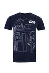 Star Wars R2D2 Outline Cotton T-shirt thumbnail 2