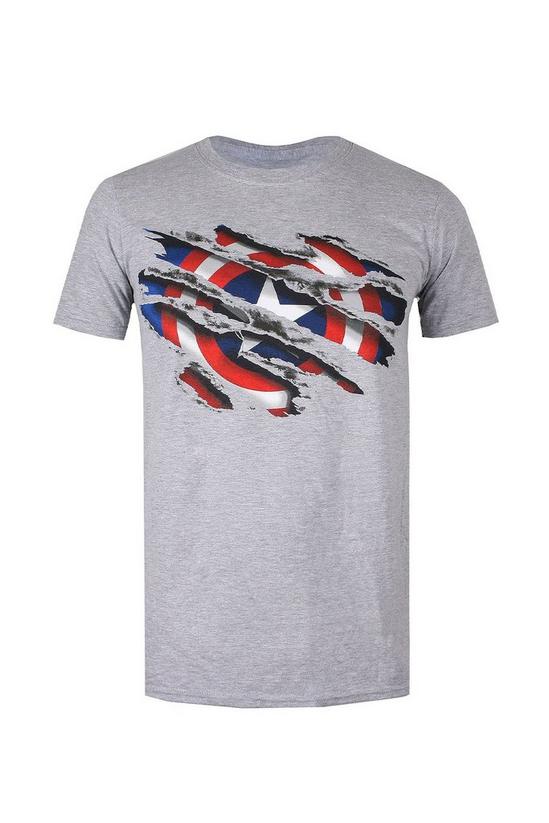 Marvel Captain America Torn Cotton T-Shirt 2