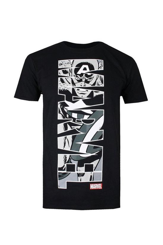 Marvel Captain America Vertical Cotton T-shirt 2