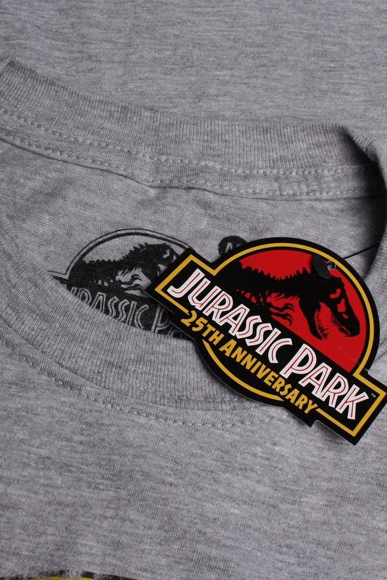 Jurassic Park Distressed Logo Cotton T-shirt 4