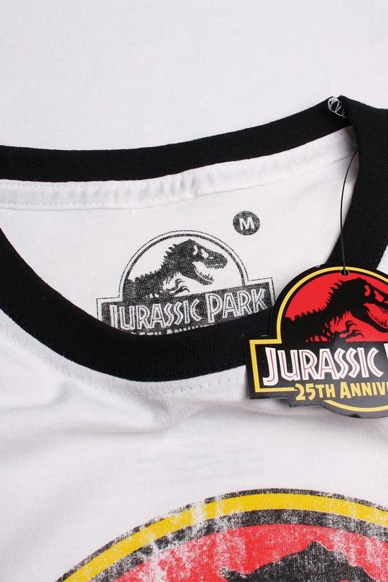 Jurassic Park Distressed Logo Cotton T-shirt 5