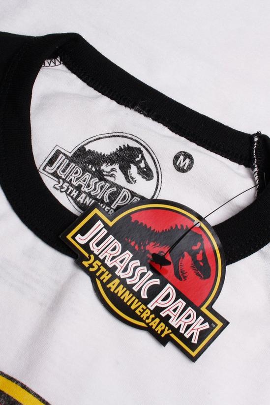 Jurassic Park Jurassic Park Distressed Logo Cotton T-Shirt 5