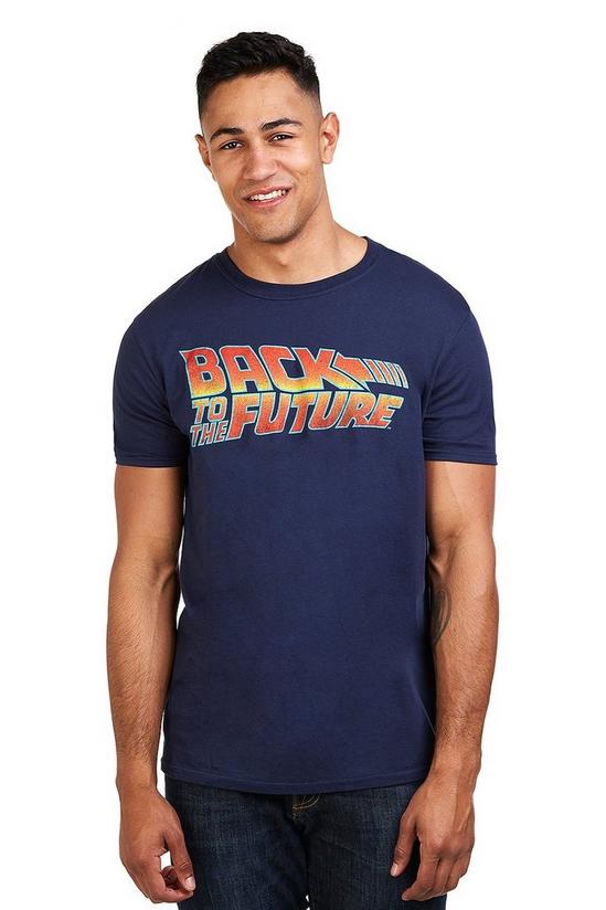 Back To The Future Back To The Future Logo Cotton T-Shirt 1