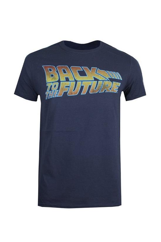Back To The Future Back To The Future Logo Cotton T-Shirt 2