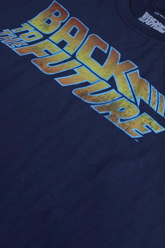 Back To The Future Back To The Future Logo Cotton T-Shirt 4