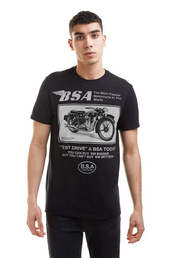 Petrol Heads BSA Test Drive Cotton T-shirt 1