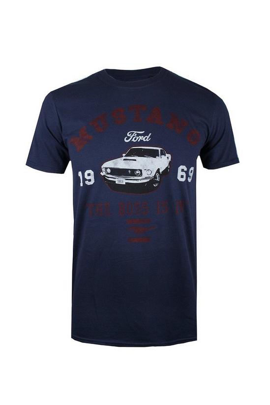 Petrol Heads Mustang The Boss Is In Cotton T-shirt 2