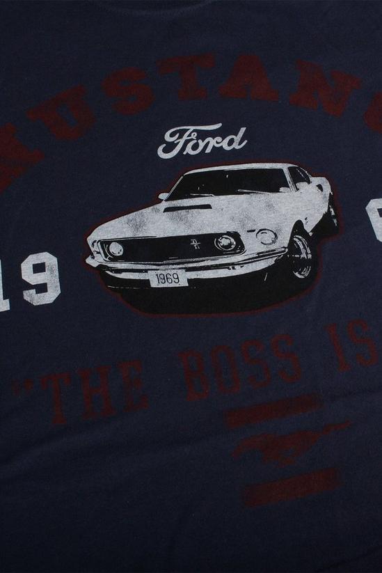 Petrol Heads Mustang The Boss Is In Cotton T-shirt 4