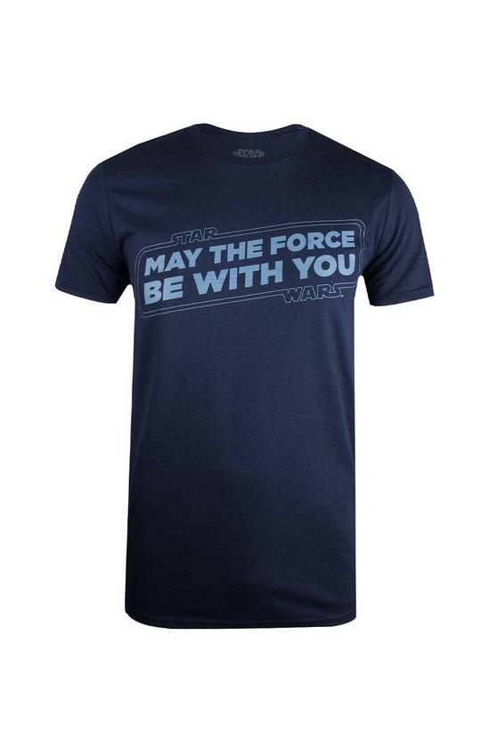 Star Wars Force Slogan Cotton T-shirt 2
