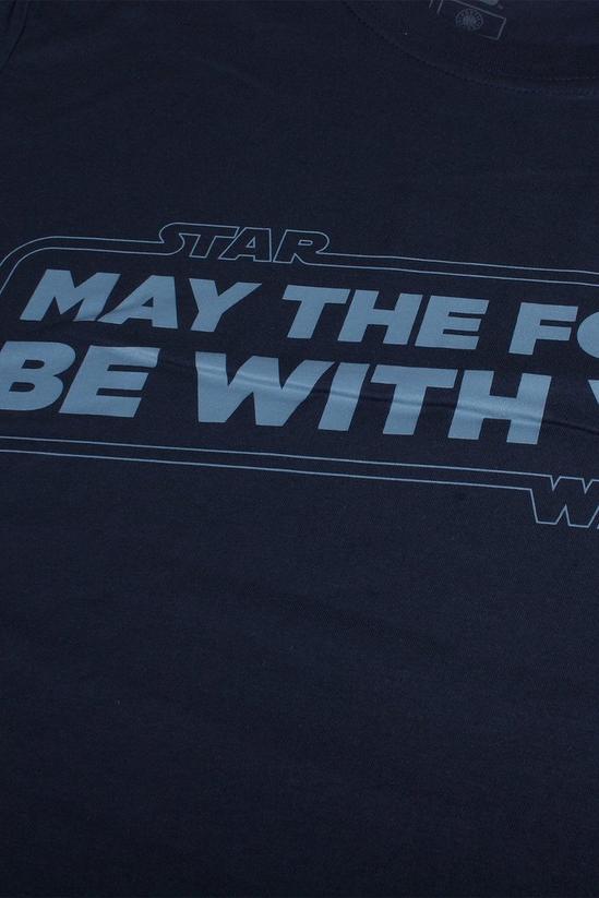 Star Wars Force Slogan Cotton T-shirt 4