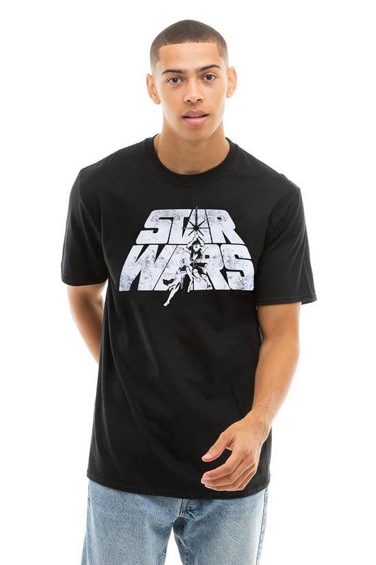 Star Wars Retro Logo Cotton T-shirt 1