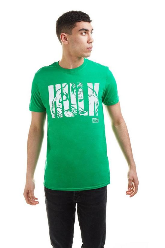Marvel Hulk Text Cotton T-shirt 1