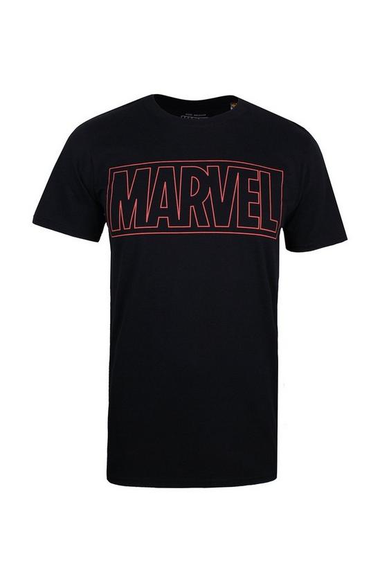 Marvel Outline Logo Cotton T-shirt 2