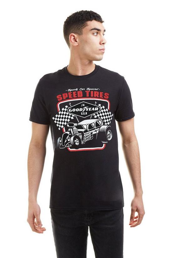 Petrol Heads Goodyear Speed Tires Cotton T-shirt 1
