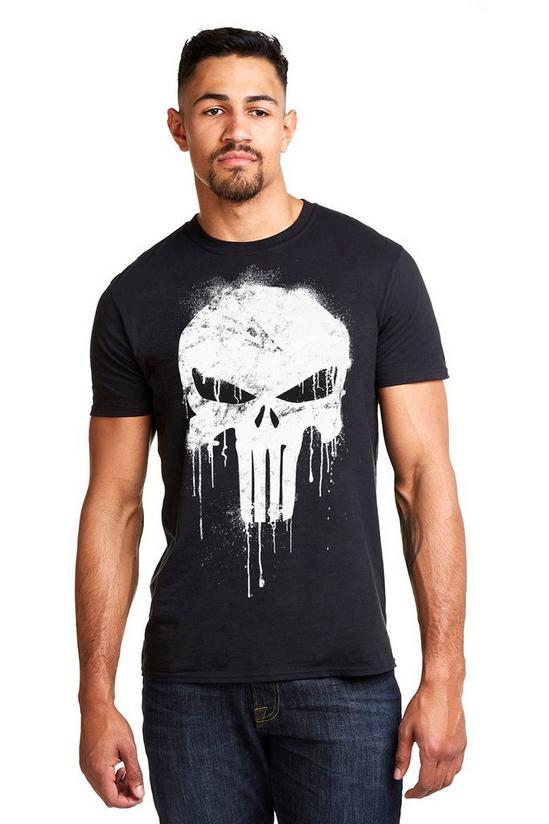Marvel Punisher Skull Cotton T-Shirt 1