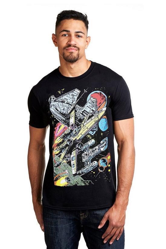 Star Wars Falcon Battle Cotton T-shirt 1