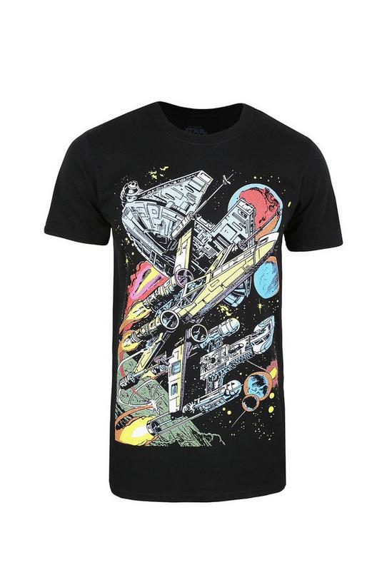 Star Wars Falcon Battle Cotton T-shirt 2