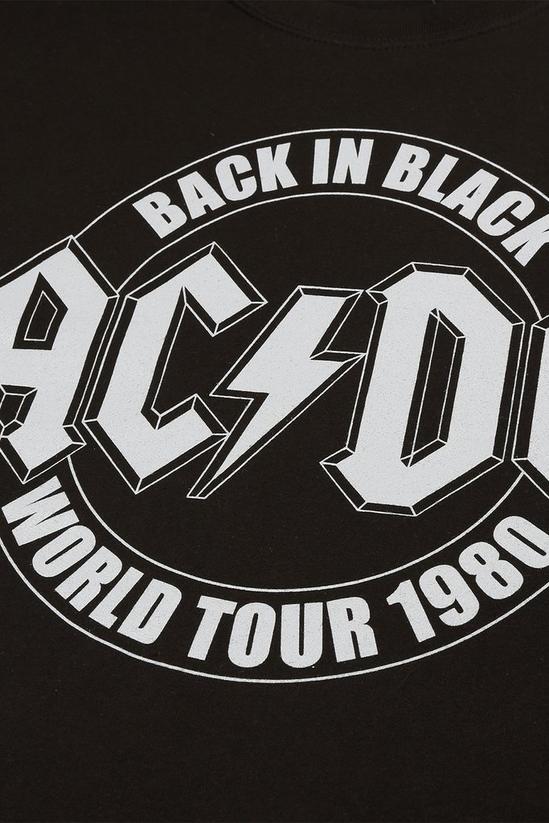 AC/DC Tour Emblem Cotton Cropped Sweatshirt 4