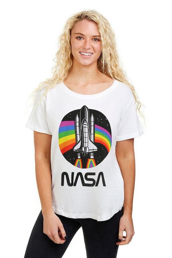 NASA Nasa Rainbow Cotton T-shirt 1