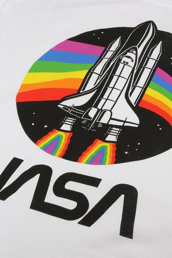 NASA Nasa Rainbow Cotton T-shirt 5