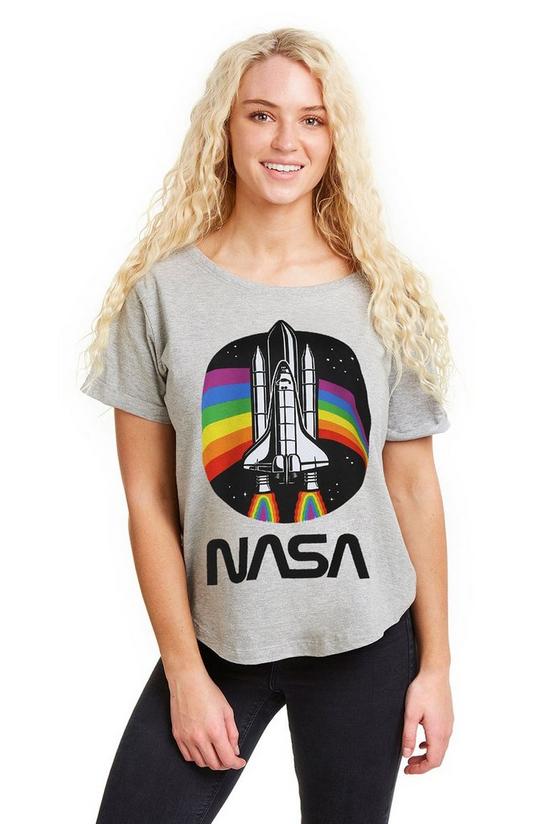 NASA Nasa Rainbow Cotton T-shirt 1