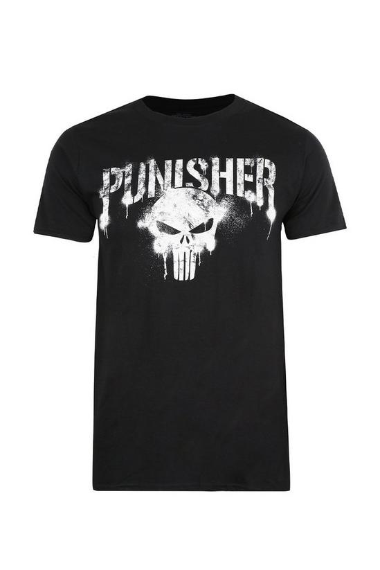 Marvel Punisher Text Cotton T-shirt 2