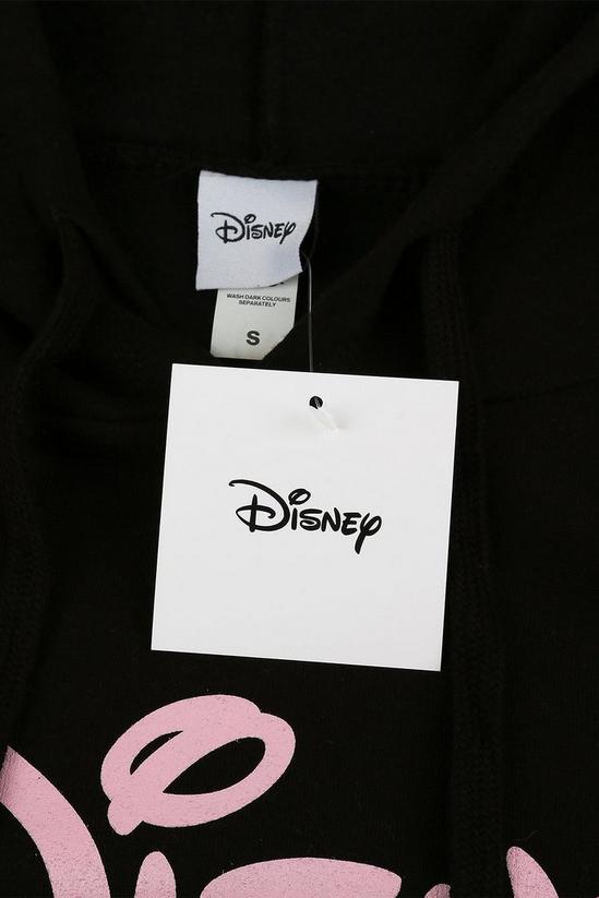 Disney Plain Logo Cotton Cropped Hoodie 5