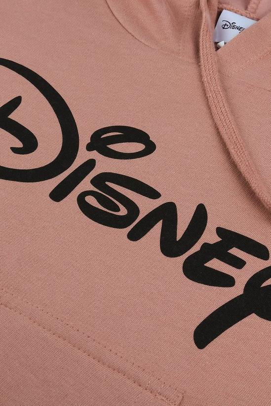 Disney Plain Logo Cotton Cropped Hoodie 3
