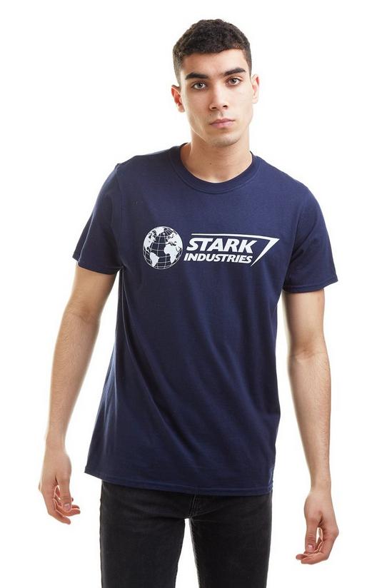 Marvel Stark Logo Cotton T-Shirt 1