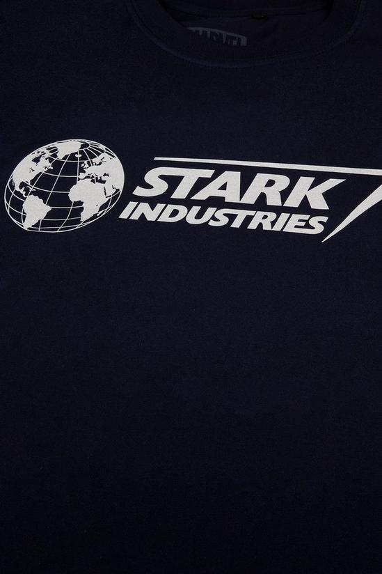 Marvel Stark Logo Cotton T-Shirt 4