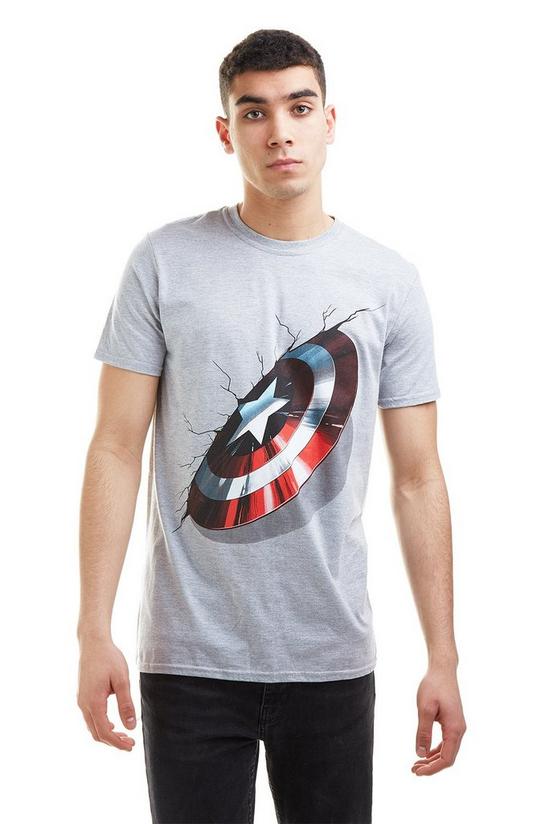 Marvel 3D Shield Cotton T-shirt 1