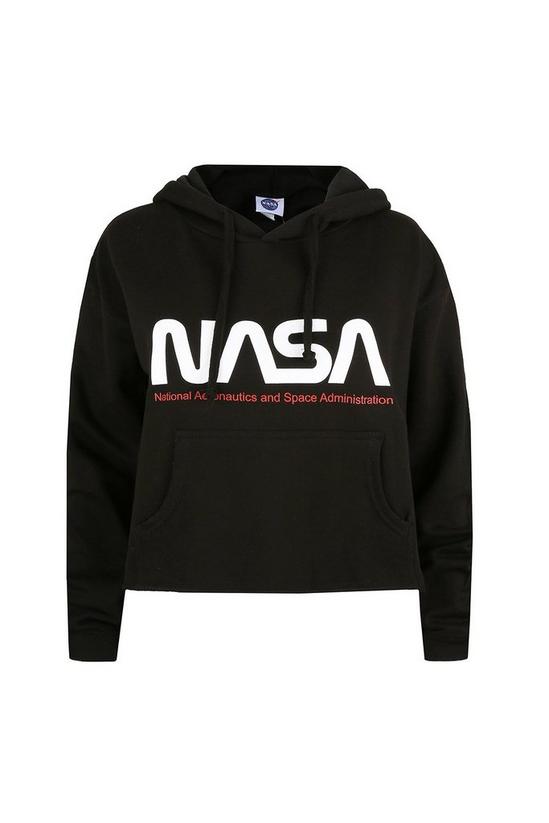 NASA Insignia Cotton Cropped Hoodie 2