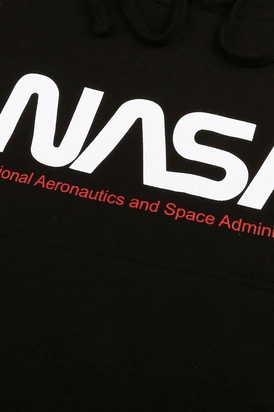 NASA Insignia Cotton Cropped Hoodie 4