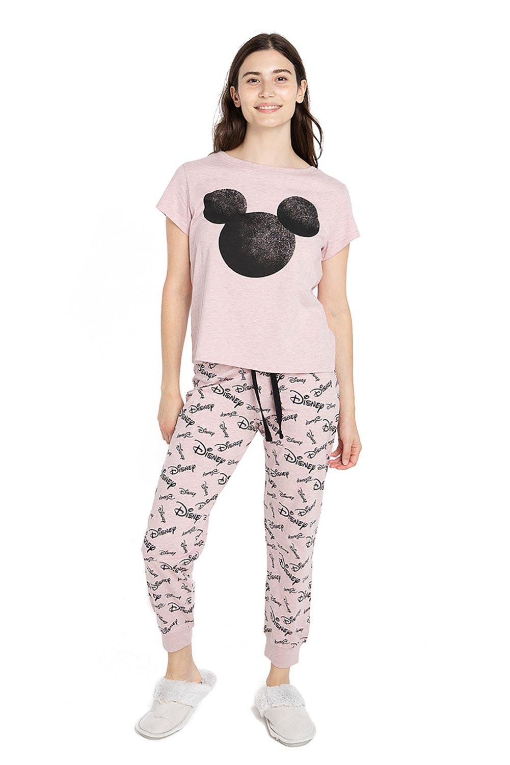 Mickey Mouse Silhouette Cotton PJ Set