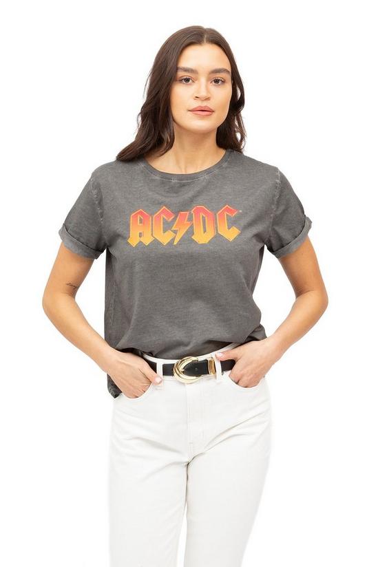 AC/DC Fire Logo Cotton T-shirt 1