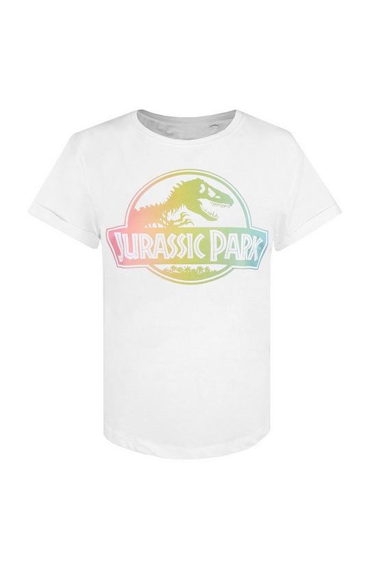 Jurassic Park Gradient Logo Cotton T-shirt 2